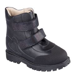 TW-549 (цв.4-черный кристалл, 26) Ботинки (станд.задн., шерст.мех, съемн.стелька)