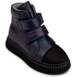 TW-329 (цв.8-синий) Ботинки (велкро, неубивайка)