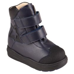 TW-526 (цв.11-синий, 24) Ботинки (станд.задн., натур.мех, съемн.стелька)