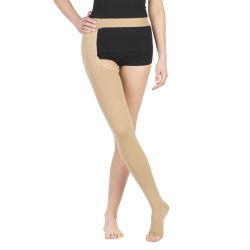 S-355-O-I-0 Компр. а/варикоз. чулки Doktus Dur CCL 3 (р.I,schwarz(0),откр, правый,норм)