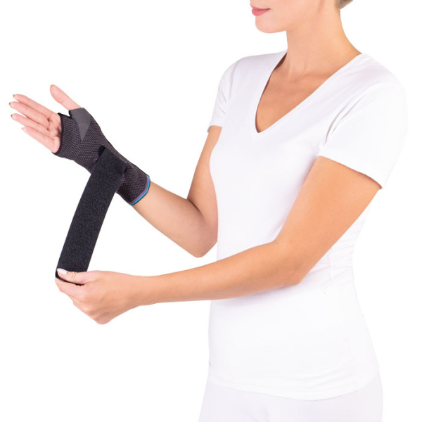 Бандаж компрессионный на лучезапястный сустав со съемной стяжкой (правый) Т-8381С(R) Evolution  Silver