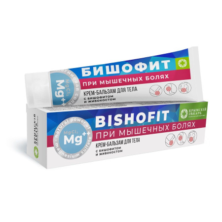 Крем-бальзам при мышечных болях с Бишофитом  