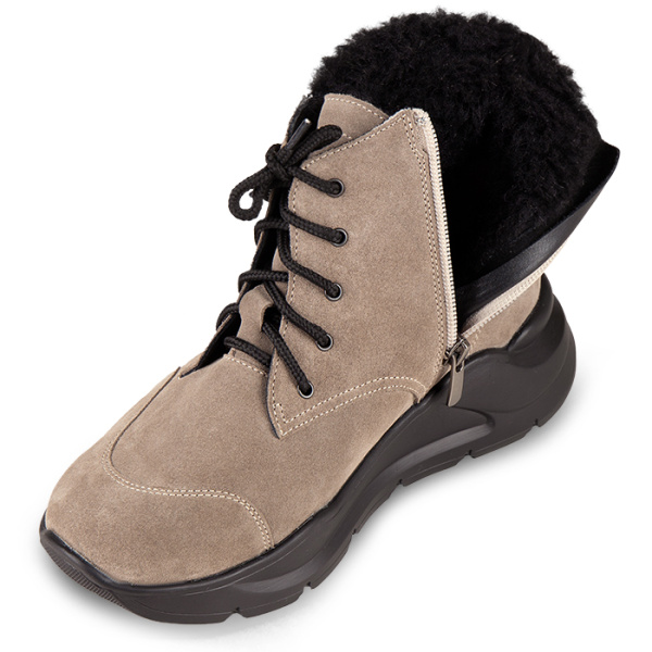 Ботинки женские утепленные на шнурках и молнии DTD-606-1  Doctor&nbsp;Thomas