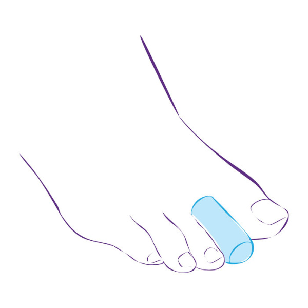 Колпачки силиконовые для защиты пальцев стопы СТ-44  Trives